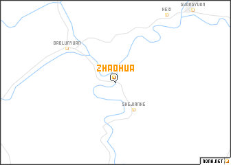 map of Zhaohua