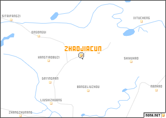 map of Zhaojiacun