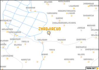 map of Zhaojiacun