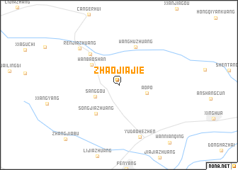 map of Zhaojiajie