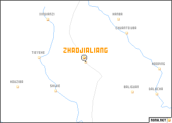 map of Zhaojialiang