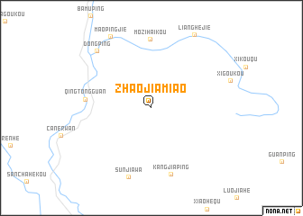 map of Zhaojiamiao