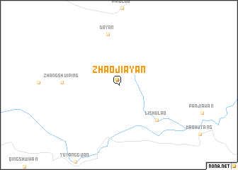 map of Zhaojiayan