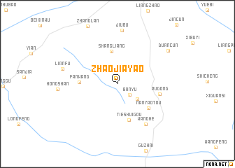 map of Zhaojiayao