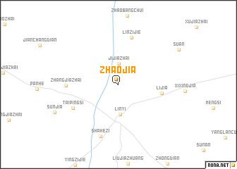 map of Zhaojia