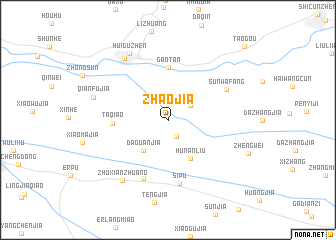 map of Zhaojia