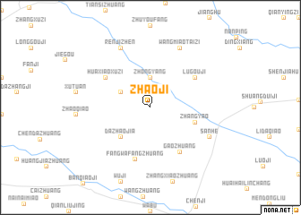 map of Zhaoji