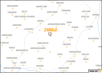 map of Zhaoji
