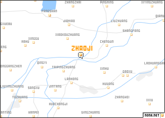 map of Zhaoji
