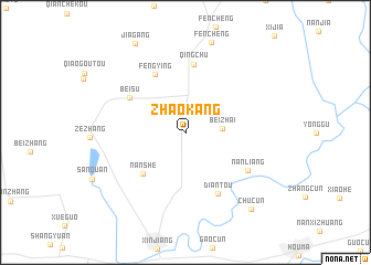 map of Zhaokang