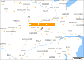 map of Zhaolangchang