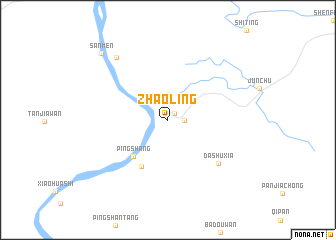 map of Zhaoling