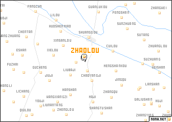 map of Zhaolou