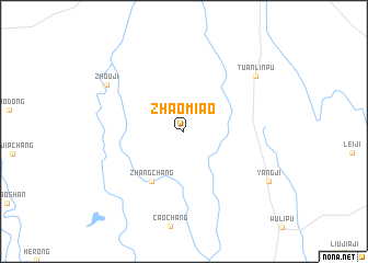 map of Zhaomiao