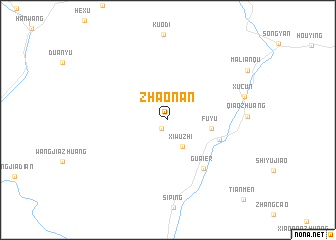 map of Zhaonan