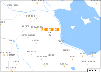 map of Zhaonian