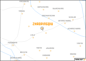 map of Zhaopingqiu