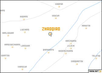 map of Zhaoqiao