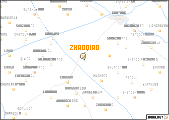 map of Zhaoqiao