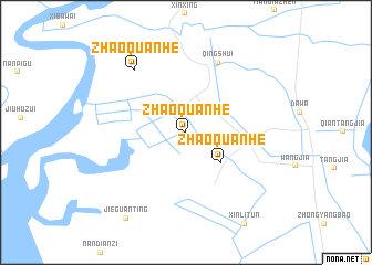 map of Zhaoquanhe