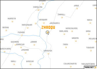 map of Zhaoqu