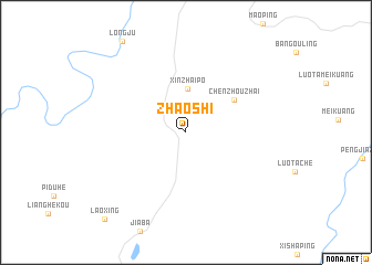 map of Zhaoshi