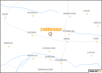 map of Zhaosishui