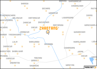 map of Zhaotang