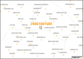 map of Zhaotaoyuan