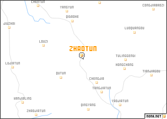 map of Zhaotun