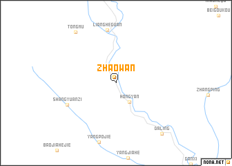 map of Zhaowan