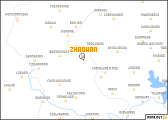 map of Zhaowan