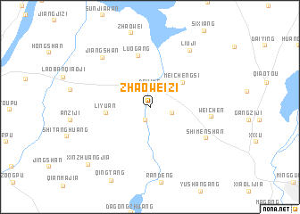 map of Zhaoweizi