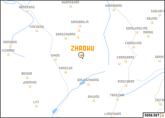 map of Zhaowu