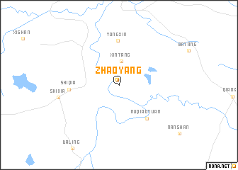 map of Zhaoyang