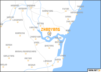 map of Zhaoyang