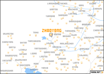 map of Zhaoyang