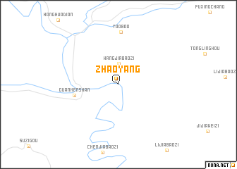 map of Zhaoyang