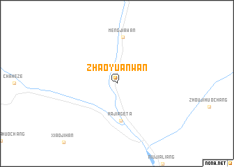 map of Zhaoyuanwan