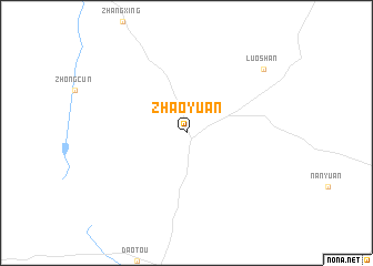 map of Zhaoyuan