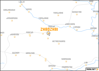 map of Zhaozhai