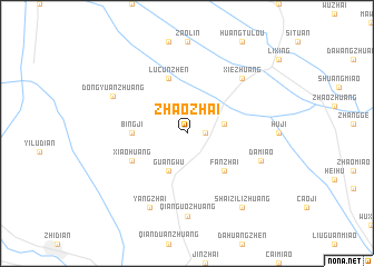 map of Zhaozhai