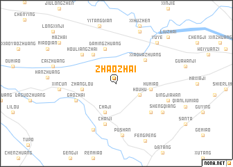 map of Zhaozhai