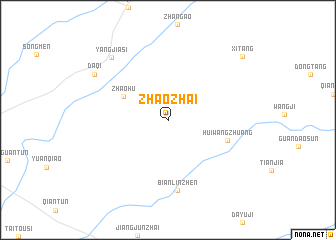 map of Zhaozhai