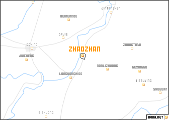 map of Zhaozhan