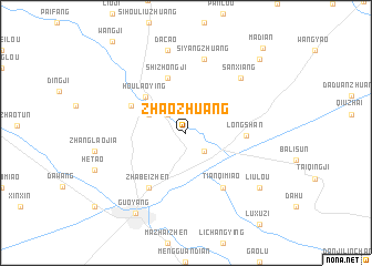 map of Zhaozhuang