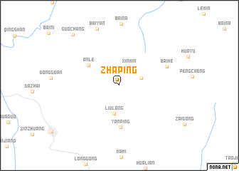 map of Zhaping