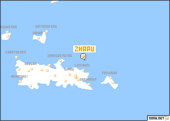 map of Zhapu