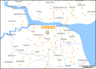 map of Zhaqiao