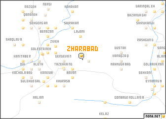 map of Zhārābād